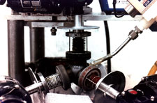 Gyro rotor lapping and polishing machine.