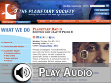 MP3 Excerpt of Francis Everitt's GP-B interview on Planetary Radio